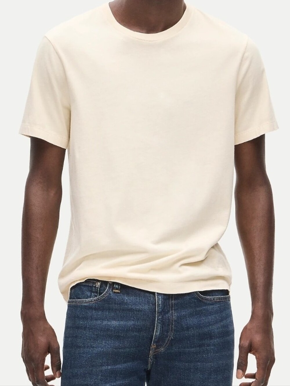J. Crew Broken-In Classic T-Shirt in Natural Mens Size M NWT